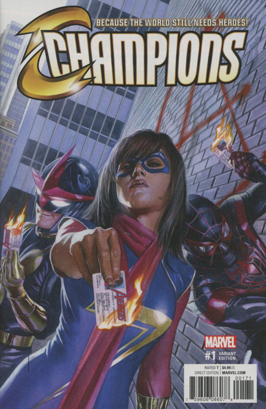 Champions (Marvel) Vol 2 #1 Cover M Incentive Alex Ross Variant Cover (Marvel Now Tie-In)