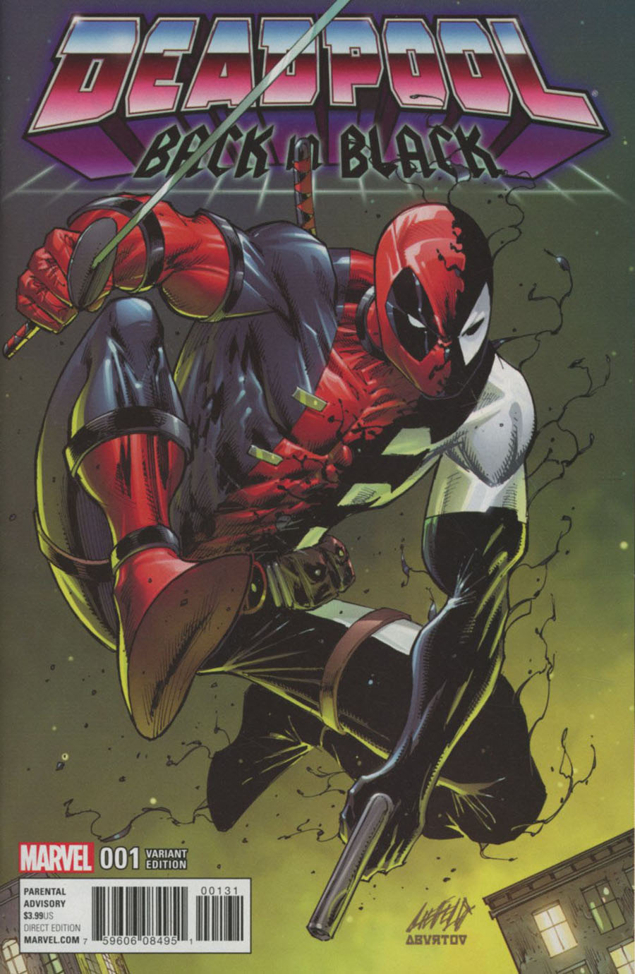 Deadpool Back In Black #1 Cover D Incentive Rob Liefeld Color Variant Cover