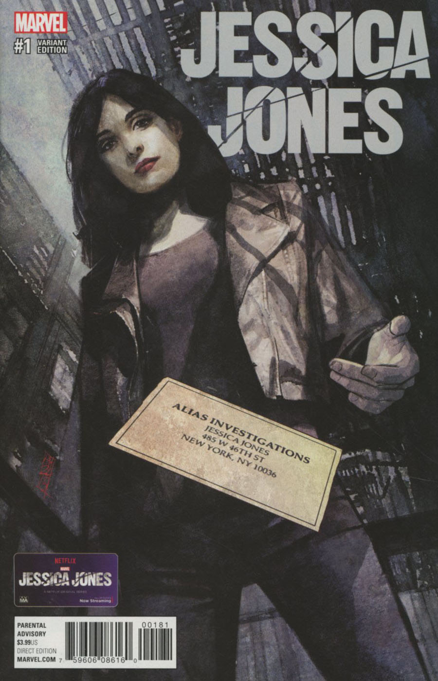 Jessica Jones #1 Cover H Incentive Alex Maleev Variant Cover (Marvel Now Tie-In)