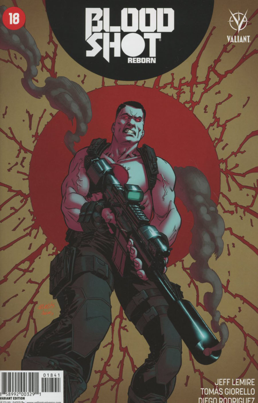 Bloodshot Reborn #18 Cover D Incentive Brian Level Variant Cover