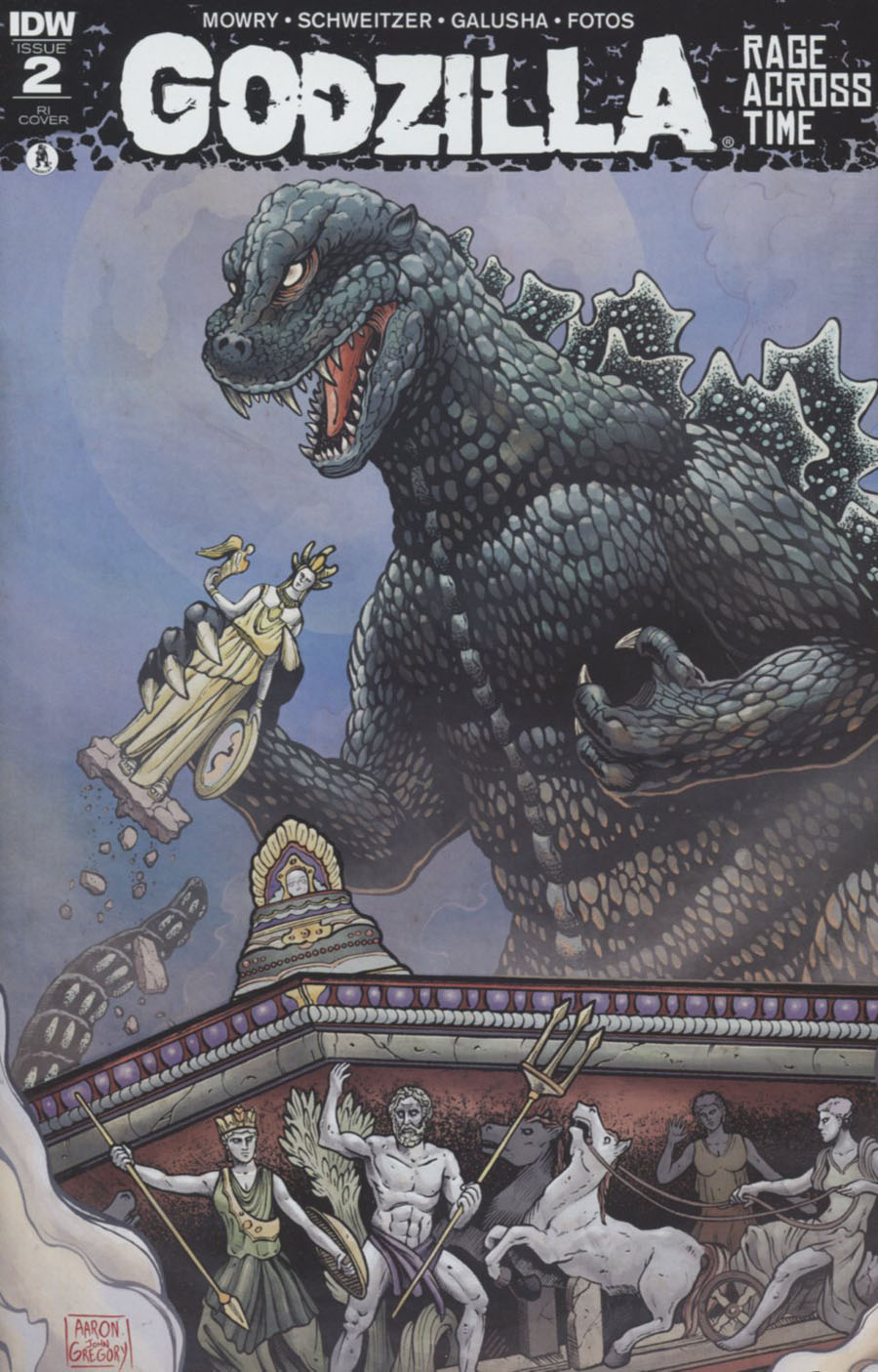 Godzilla Rage Across Time #2 Cover C Incentive Aaron John Gregory Variant Cover