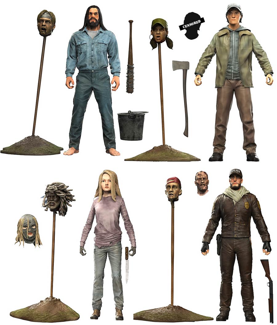 Walking Dead Comic Series 5 Action Figure Assortment Case