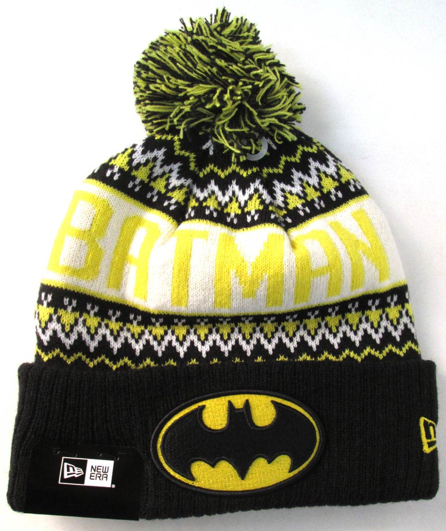Batman Wintry Pom Knit Cap