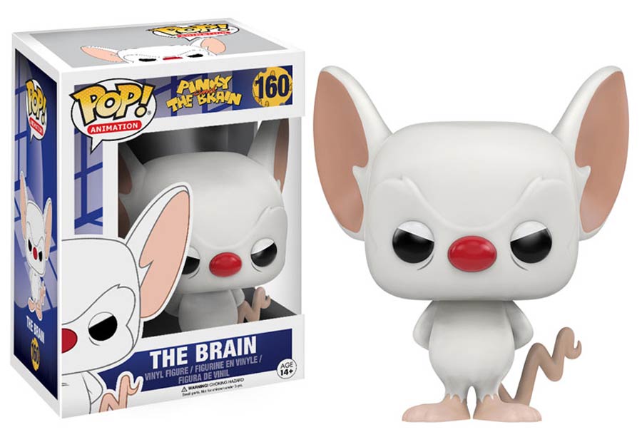 POP Animation 160 Pinky And The Brain The Brain Vinyl Figure