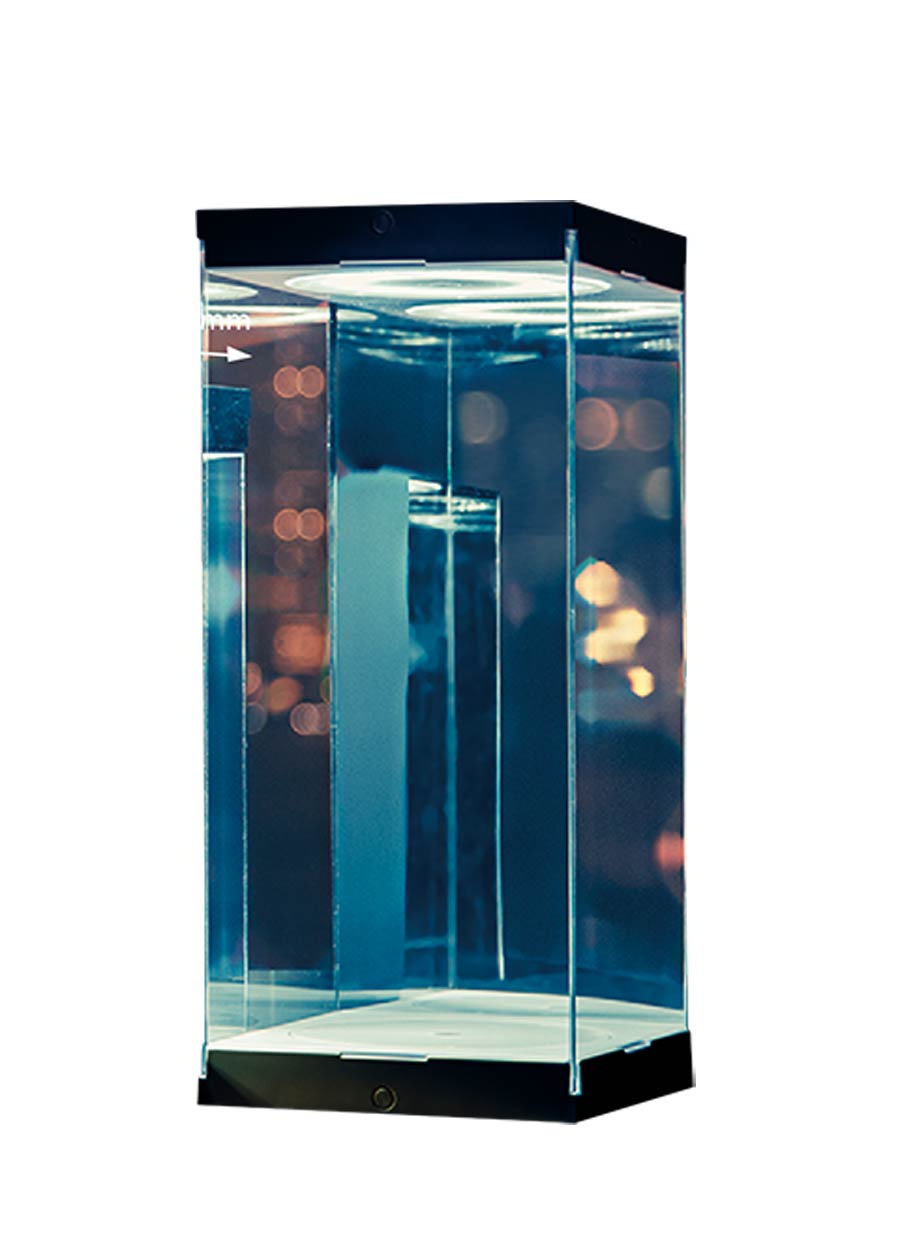 Master Revolving House Black 17-inch Display Case