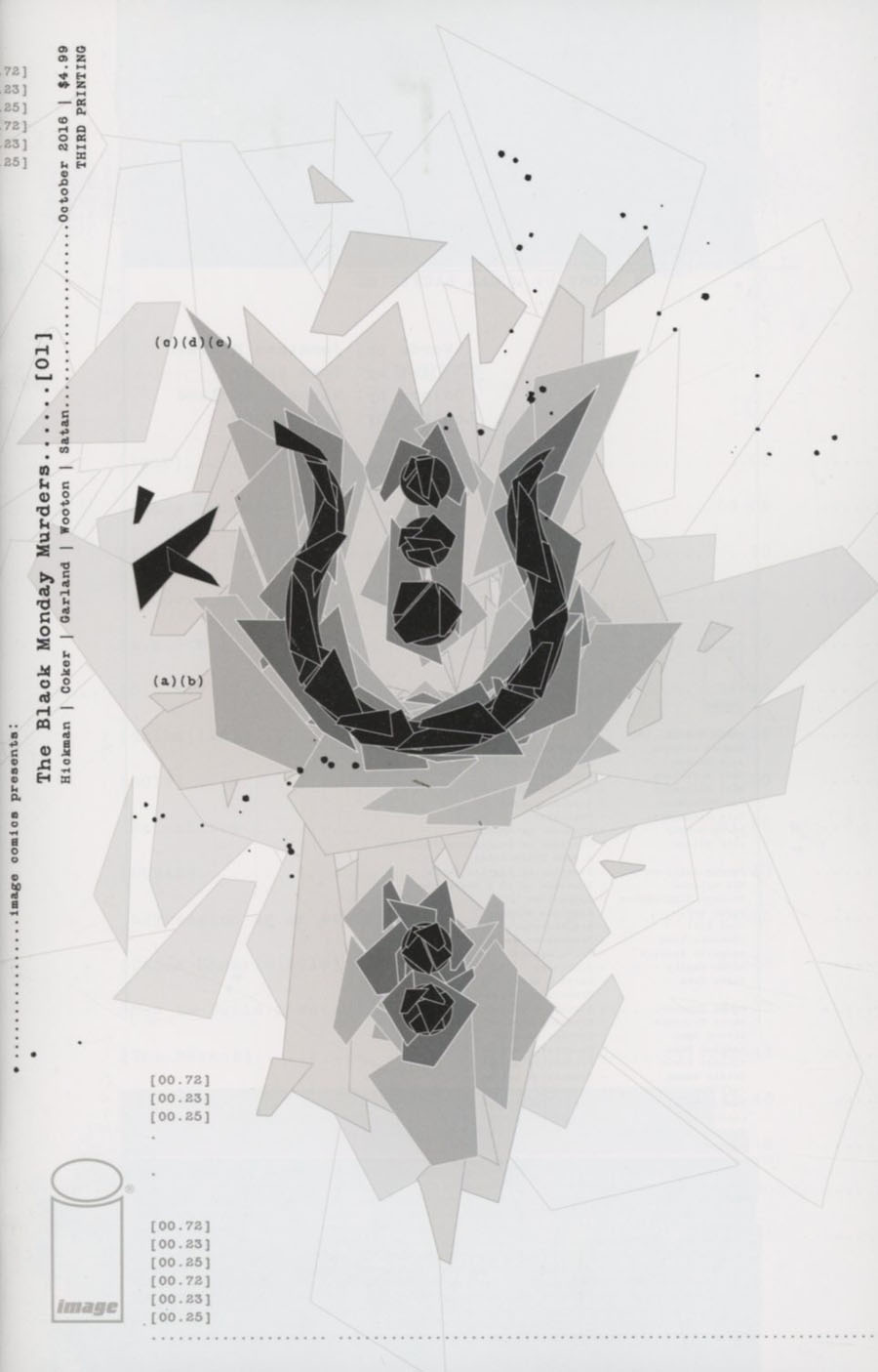 Black Monday Murders #1 Cover C 3rd Ptg Tomm Coker Variant Cover