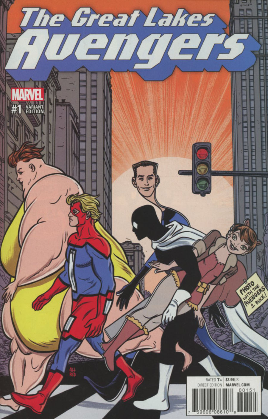 Great Lakes Avengers #1 Cover F Incentive Michael Allred Variant Cover (Marvel Now Tie-In)