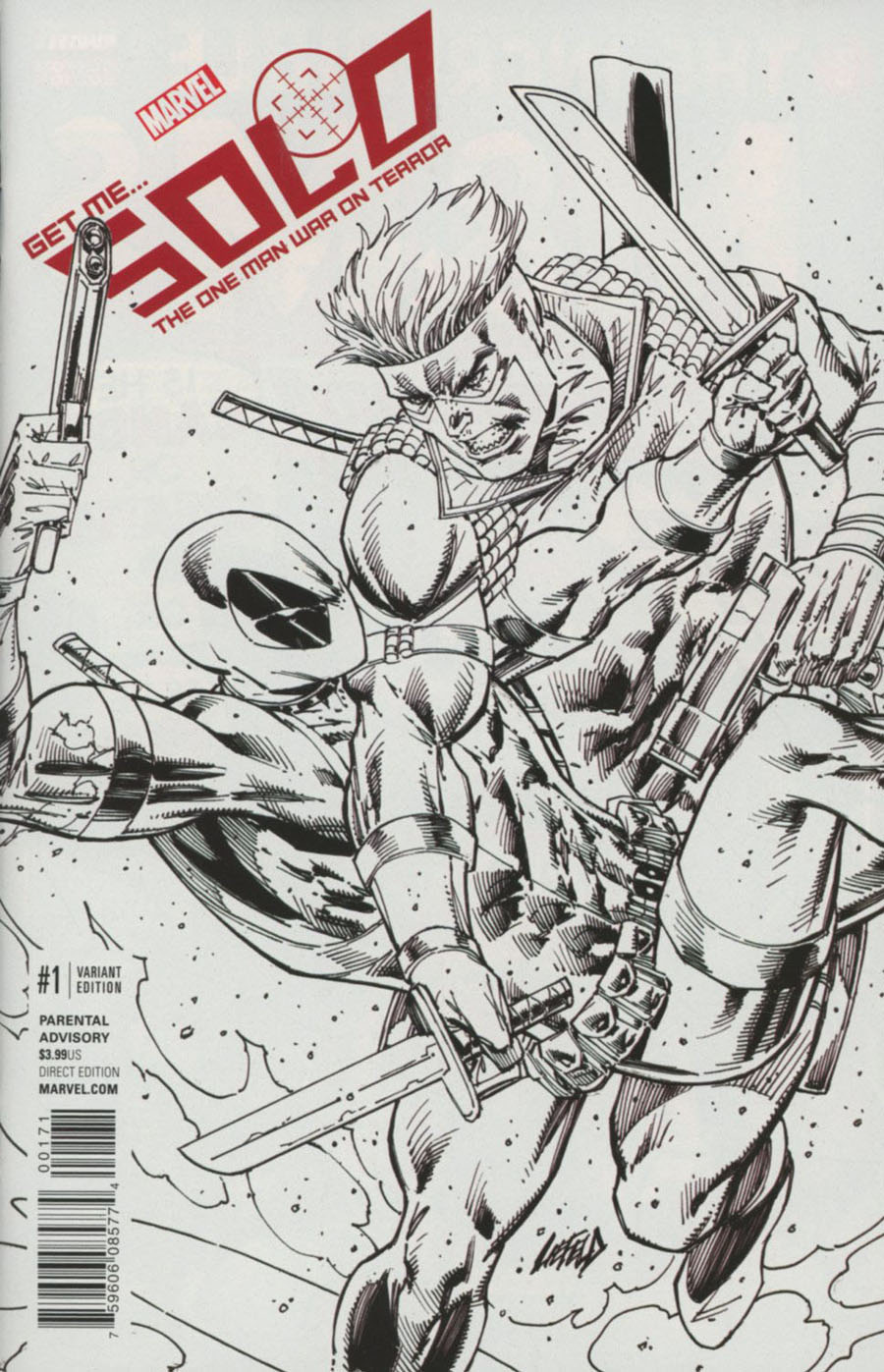 Solo (Marvel) Vol 2 #1 Cover G Incentive Rob Liefeld Sketch Variant Cover (Marvel Now Tie-In)