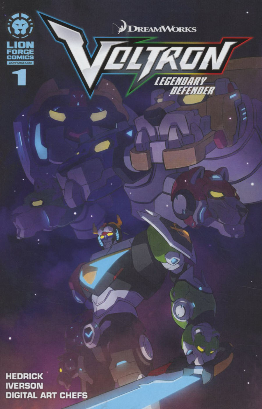 Voltron Legendary Defender #1 Cover C 2nd Ptg Dreamworks Animation Cover