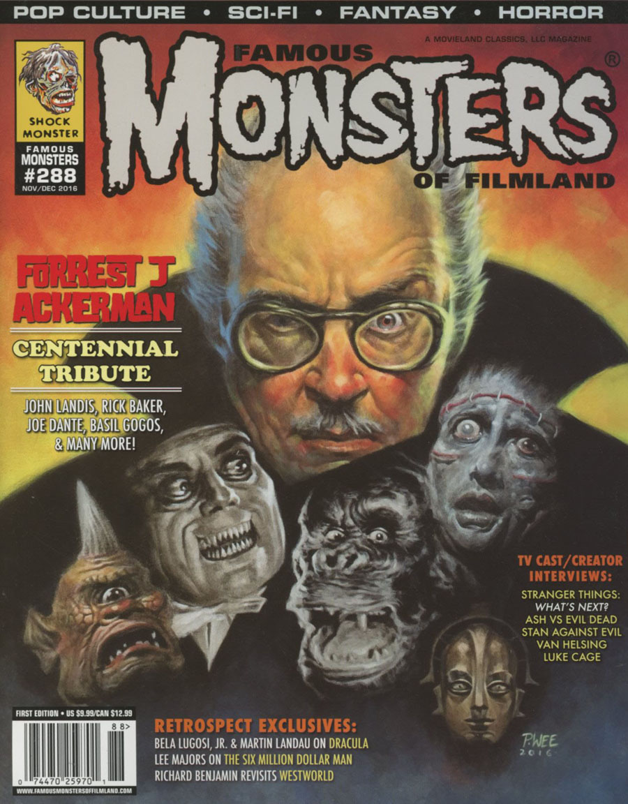 Famous Monsters Of Filmland #288 November / December 2016 Newsstand Edition