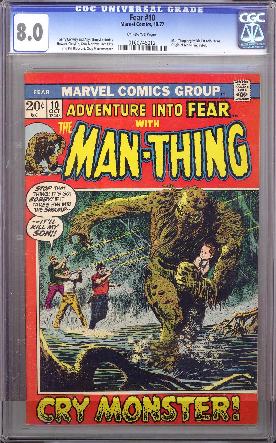 Fear #10 CGC 8.0