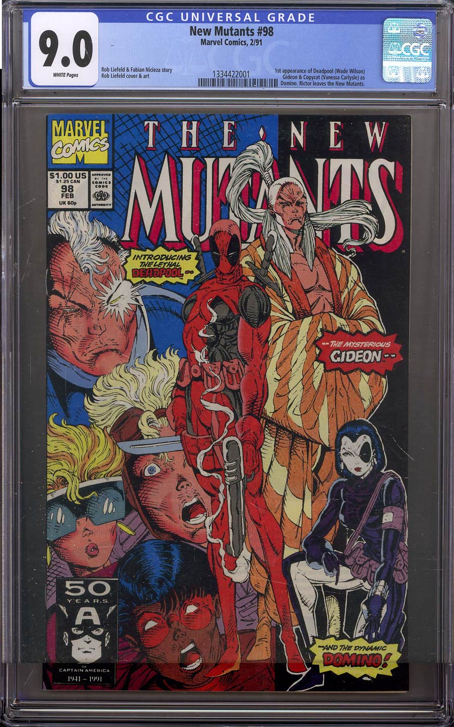 New Mutants #98 Cover C CGC 9.0
