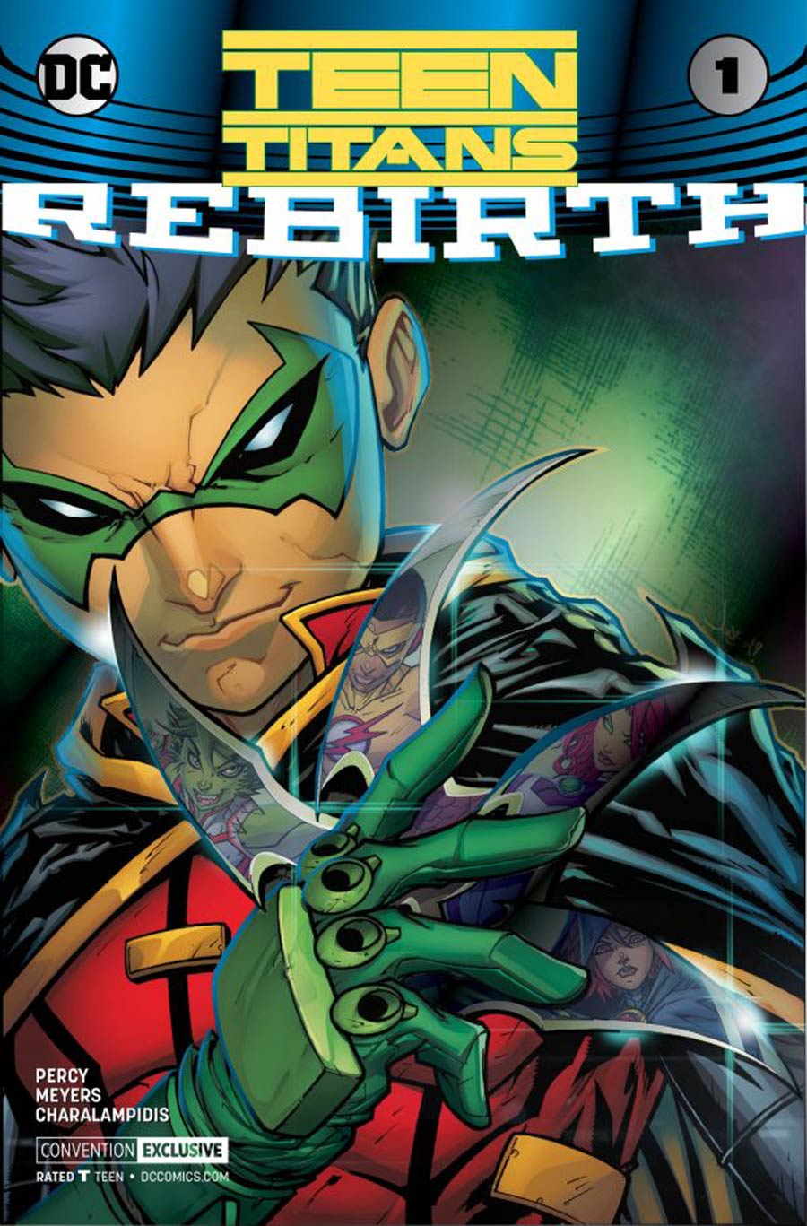 Teen Titans Rebirth #1 Cover C NYCC Exclusive Jonboy Meyers Chrome Cover