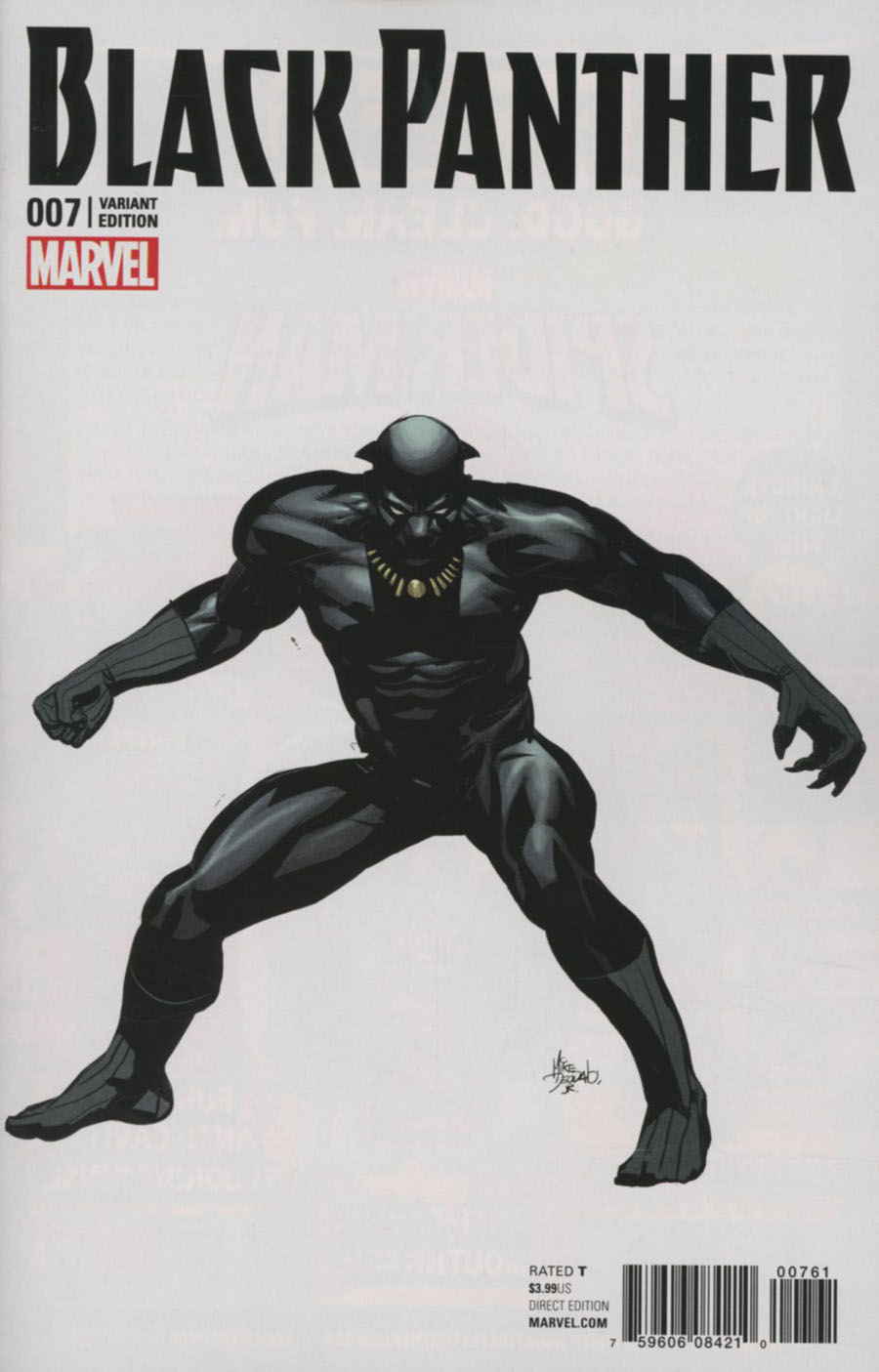 Black Panther Vol 6 #7 Cover E Incentive Mike Deodato Jr Teaser Variant Cover (Marvel Now Tie-In)