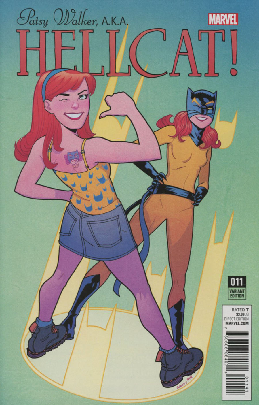 Patsy Walker AKA Hellcat #11 Cover D Incentive Sandy Jarrell Variant Cover (Marvel Now Tie-In)