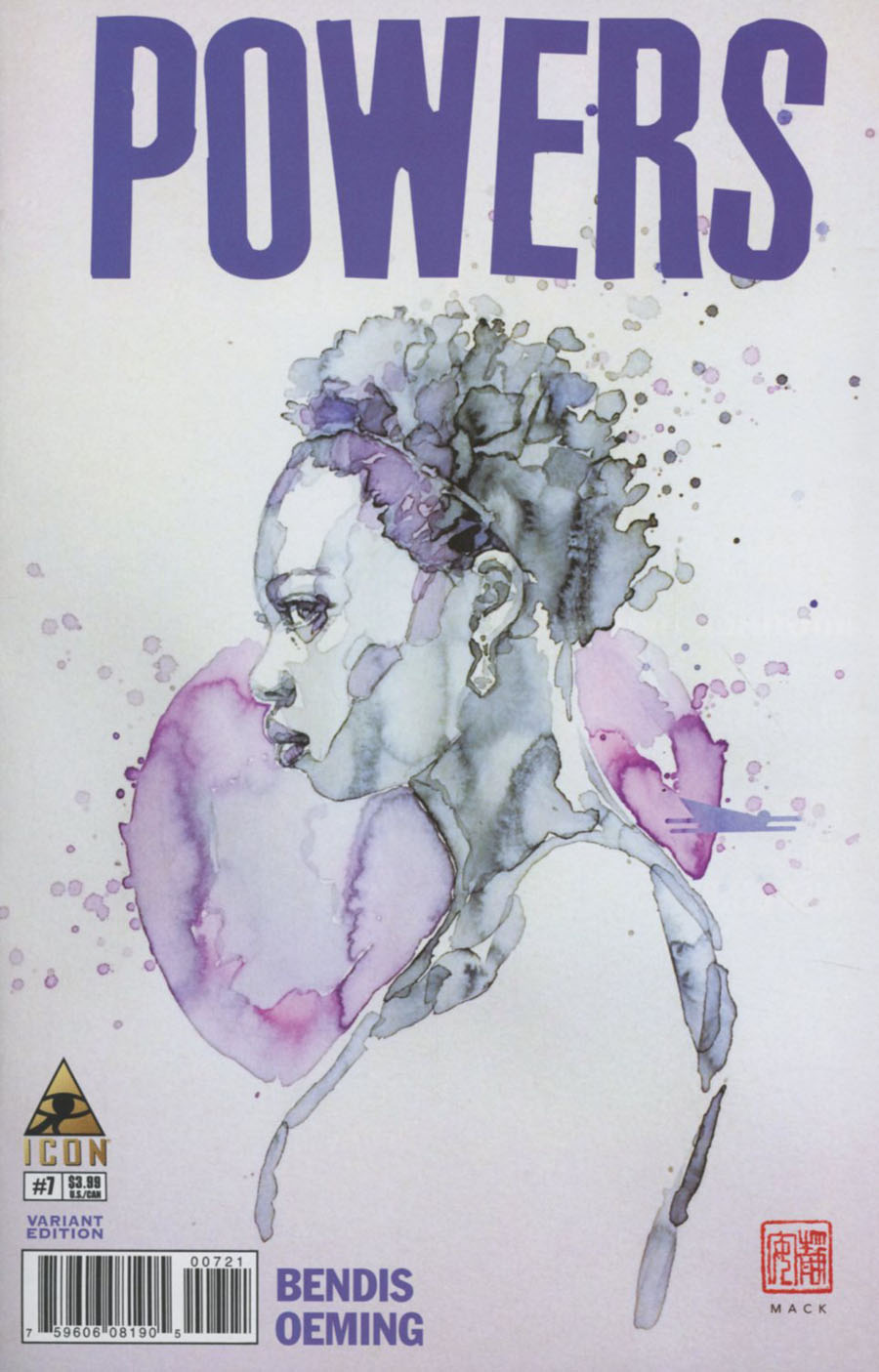 Powers Vol 4 #7 Cover C Incentive David Mack Variant Cover