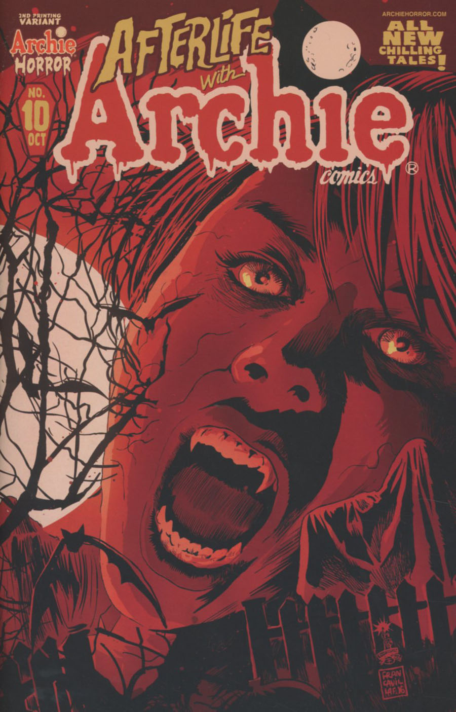 Afterlife With Archie #10 Cover C 2nd Ptg Francesco Francavilla Variant Cover