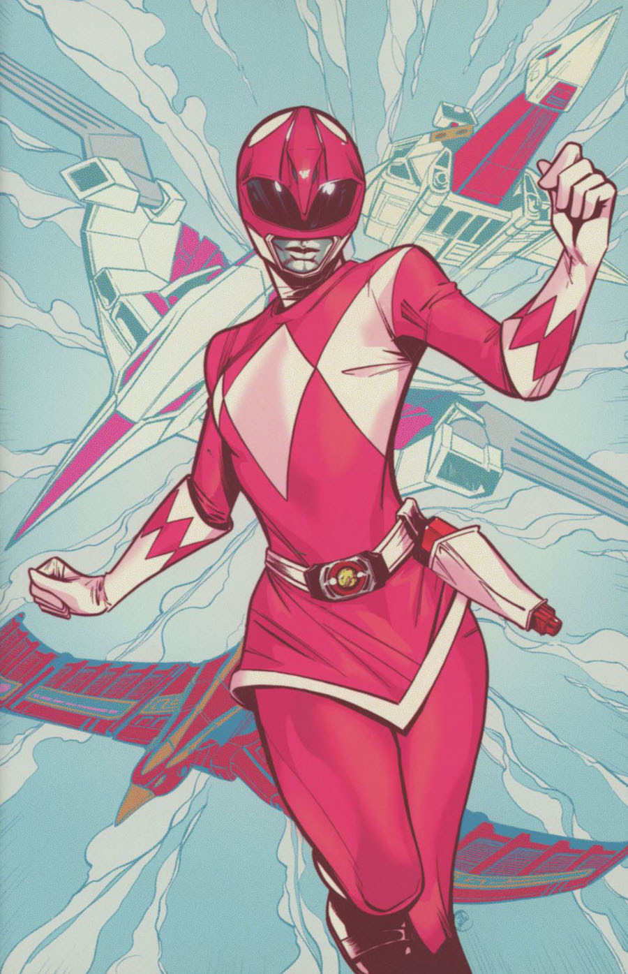 Mighty Morphin Power Rangers Pink #4 Cover C Incentive Joelle Jones Virgin Variant Cover