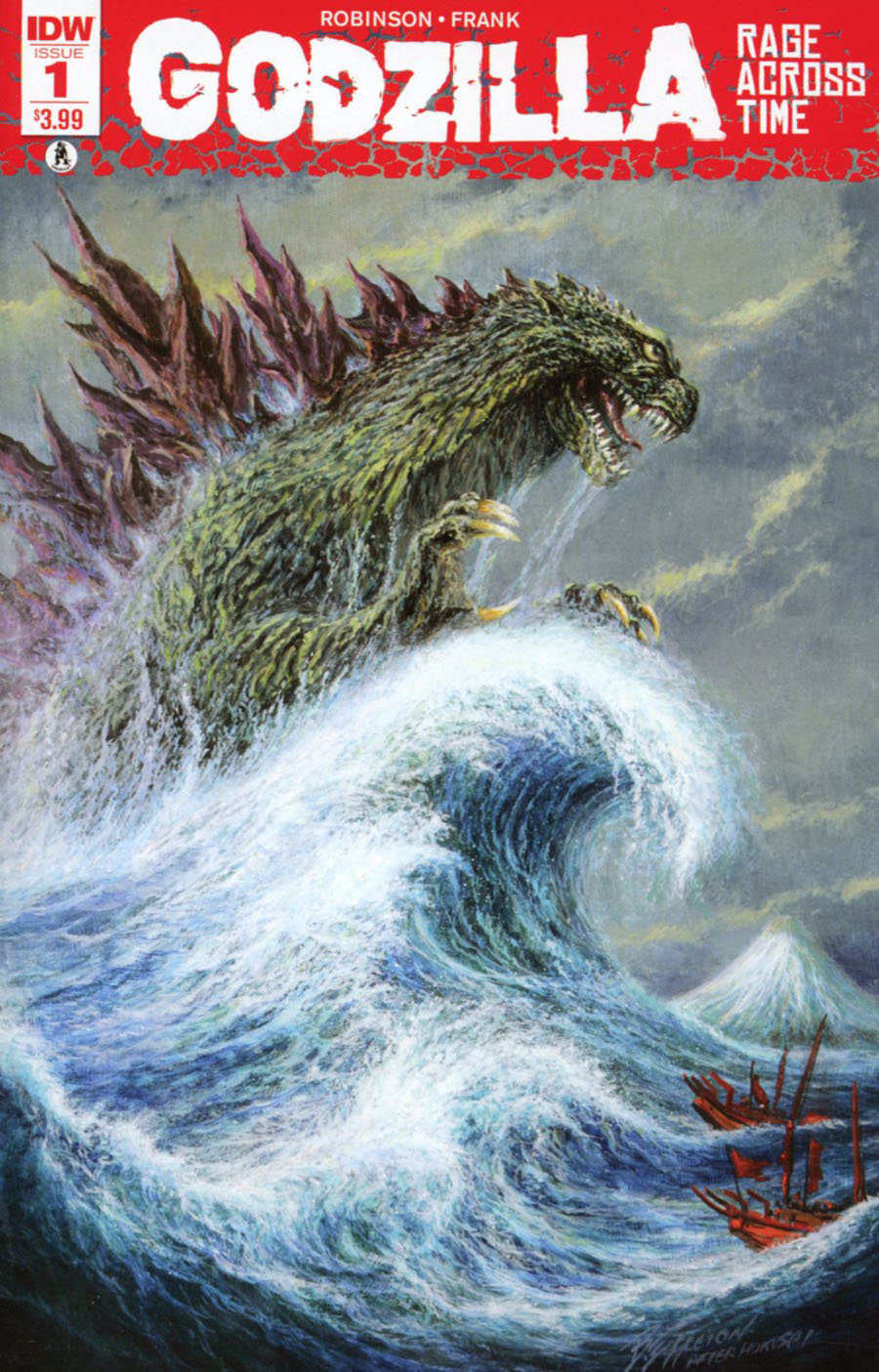 Godzilla Rage Across Time #1 Cover D 2nd Ptg Bob Eggleton Variant Cover