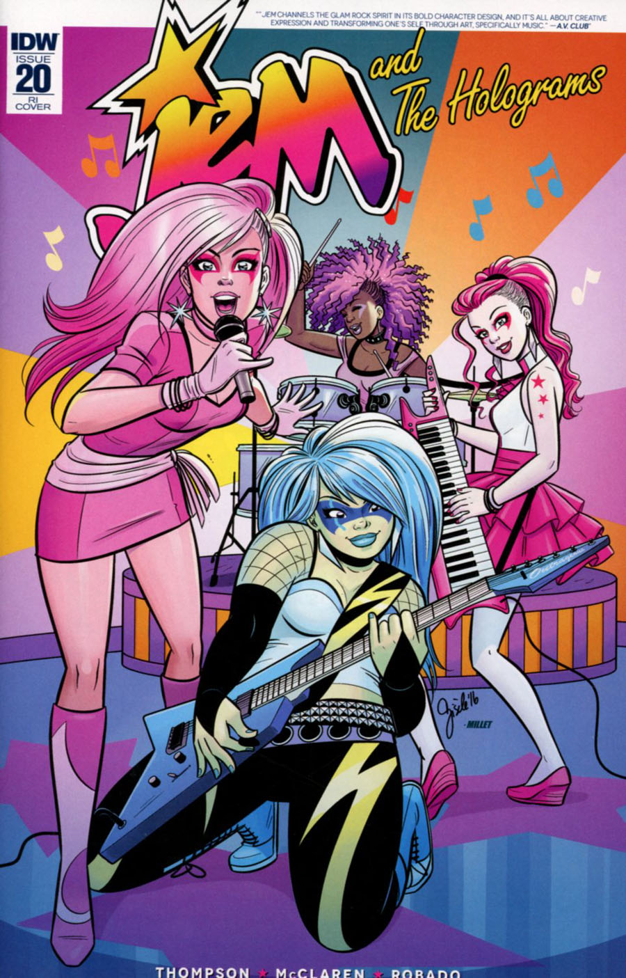 Jem And The Holograms #20 Cover C Incentive Gisele Legace Variant Cover