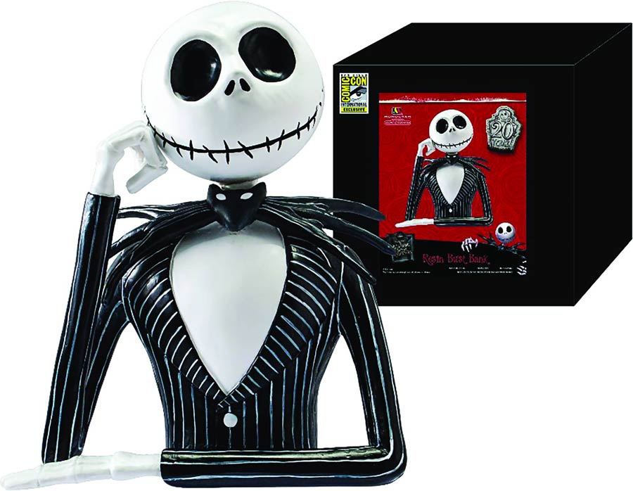 Nightmare Before Christmas Jack Skellington Bust Bank SDCC 2016 Exclusive