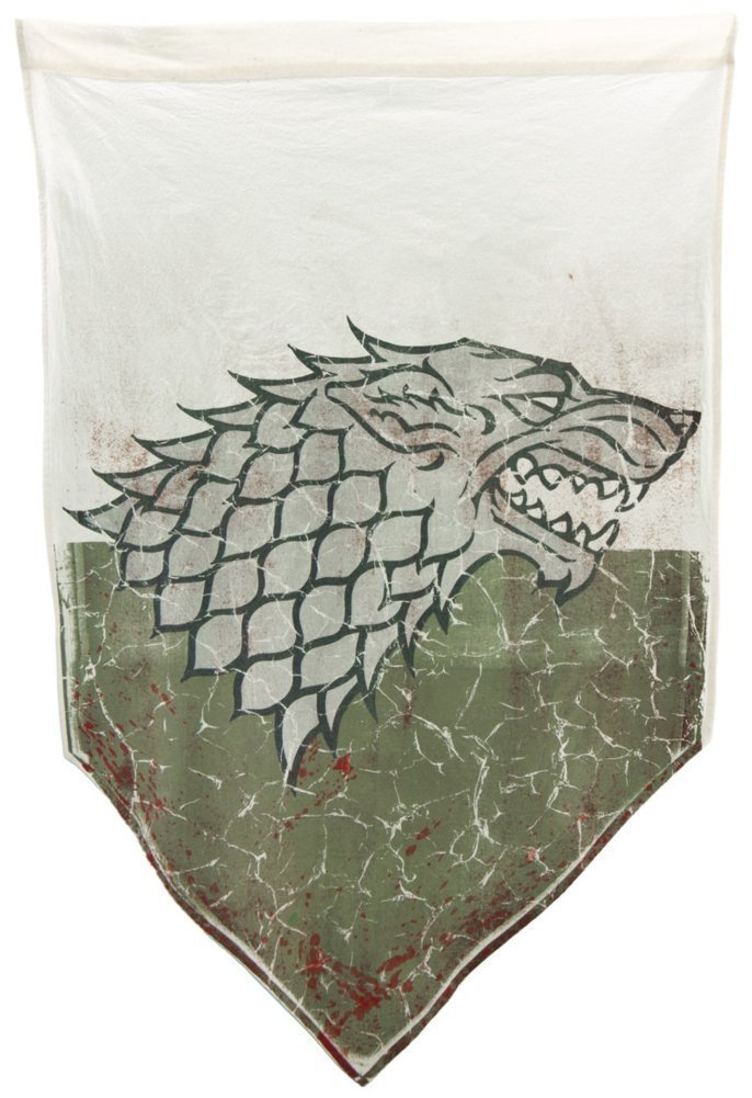 Game Of Thrones Banner - Stark Battle Worn