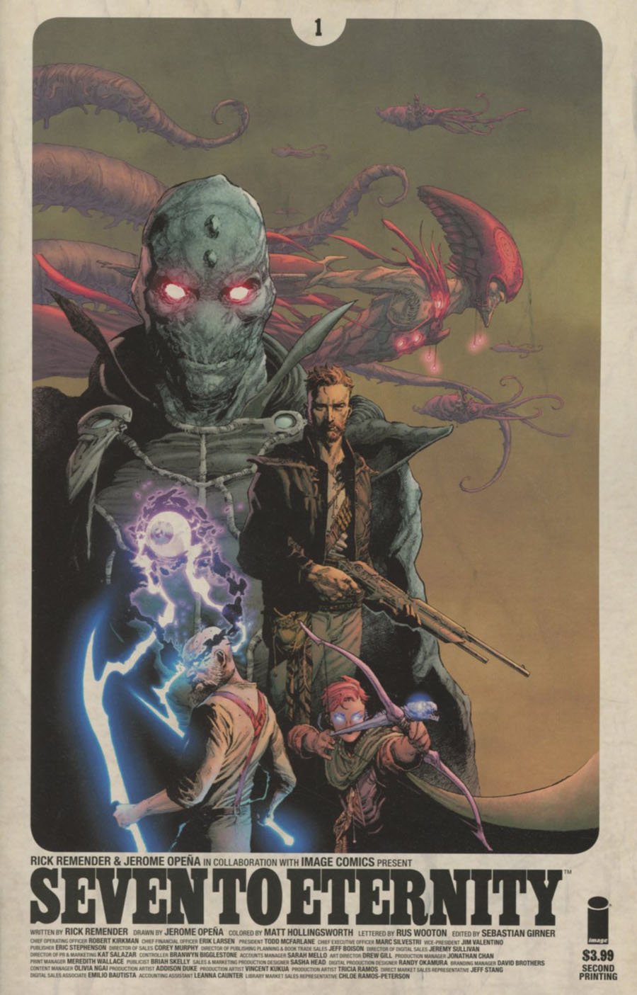 Seven To Eternity #1 Cover E 2nd Ptg Jerome Opena Variant Cover