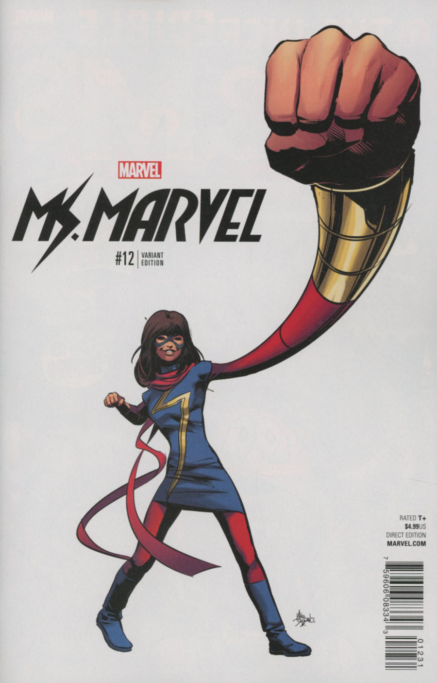 Ms Marvel Vol 4 #12 Cover C Incentive Mike Deodato Jr Teaser Variant Cover (Marvel Now Tie-In)