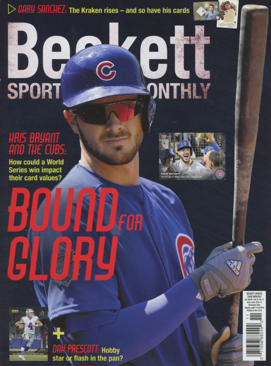 Beckett Sports Card Monthly Vol 33 #11 November 2016