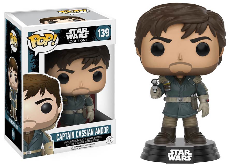 POP Star Wars 139 Rogue One Captain Cassian Andor Vinyl Bobble Head