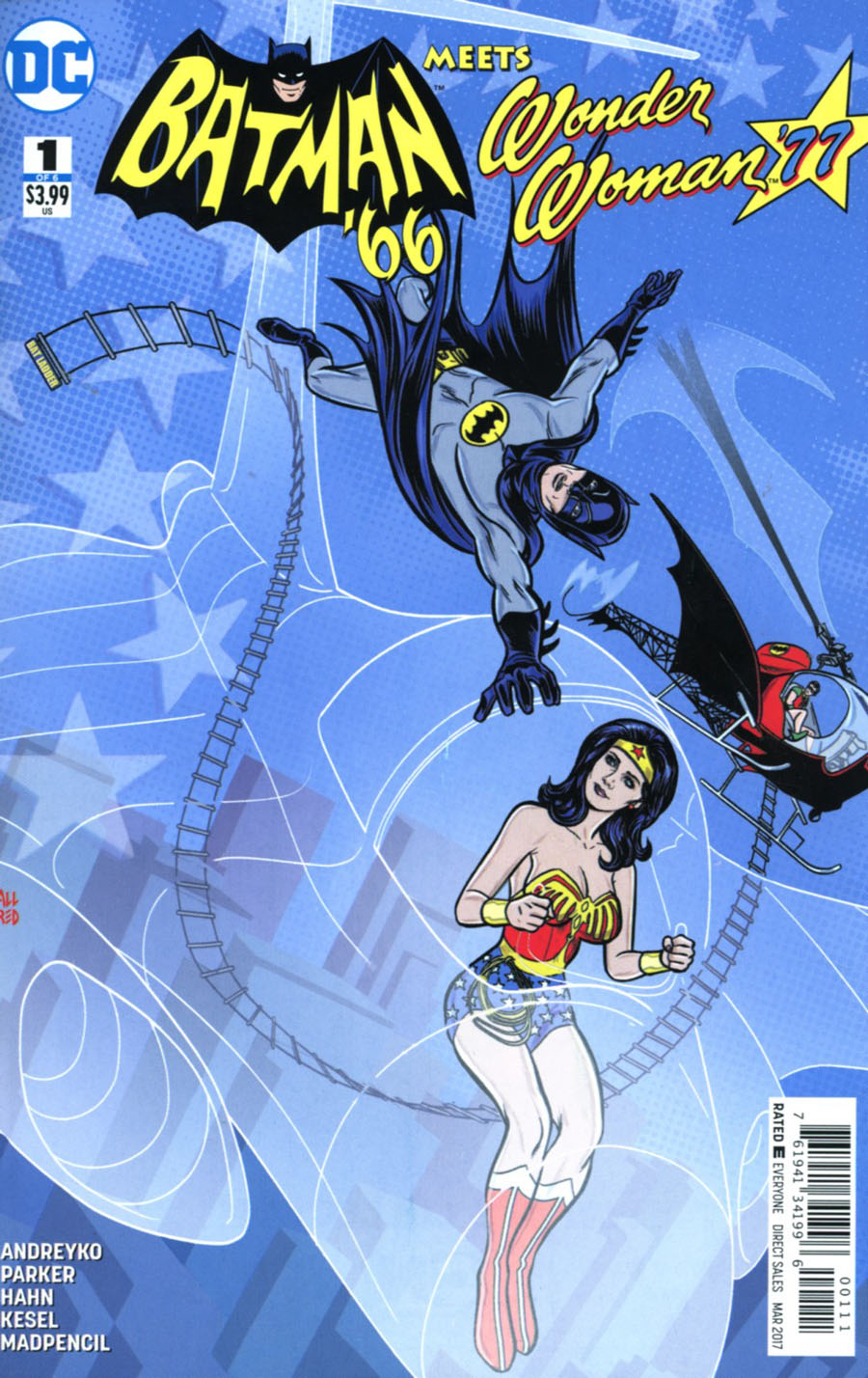 Batman 66 Meets Wonder Woman 77 #1 Cover A Regular Michael Allred Cover