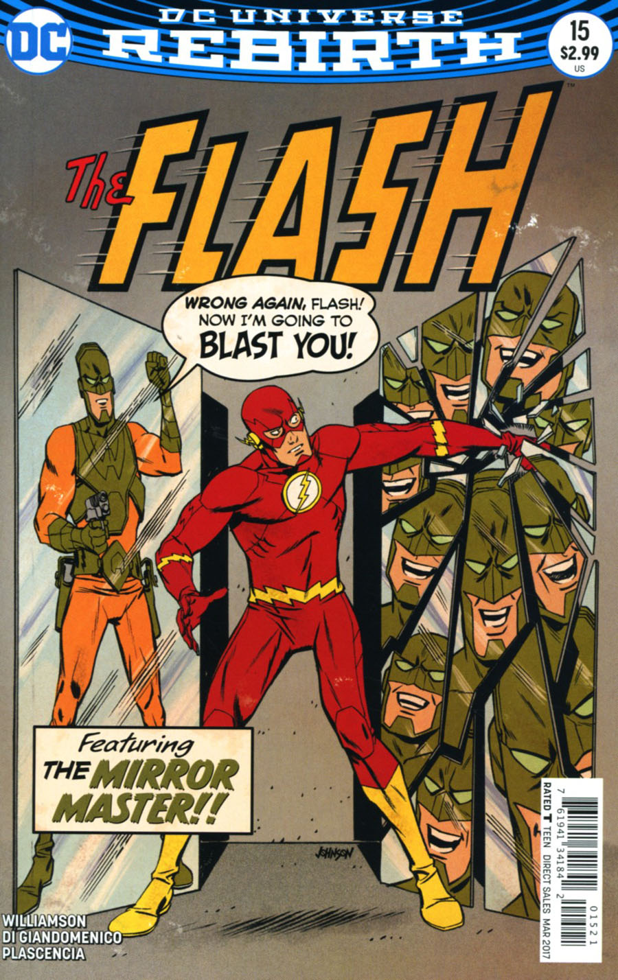 Flash Vol 5 #15 Cover B Variant Dave Johnson Cover