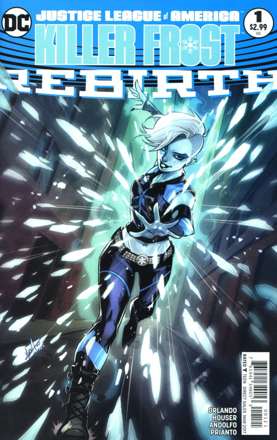 Justice League Of America Killer Frost Rebirth #1 Cover B Variant Mirka Andolfo Cover