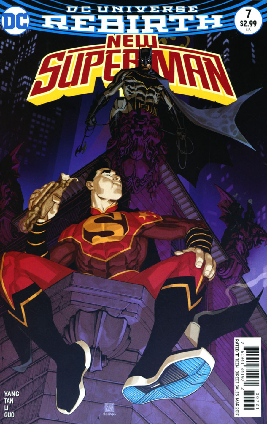 New Super-Man #7 Cover B Variant Bernard Chang Cover