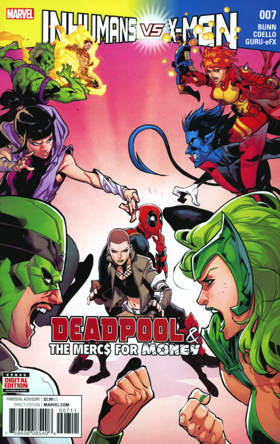 Deadpool And The Mercs For Money Vol 2 #7 Cover A Regular Iban Coello Cover (Inhumans vs X-Men Tie-In)