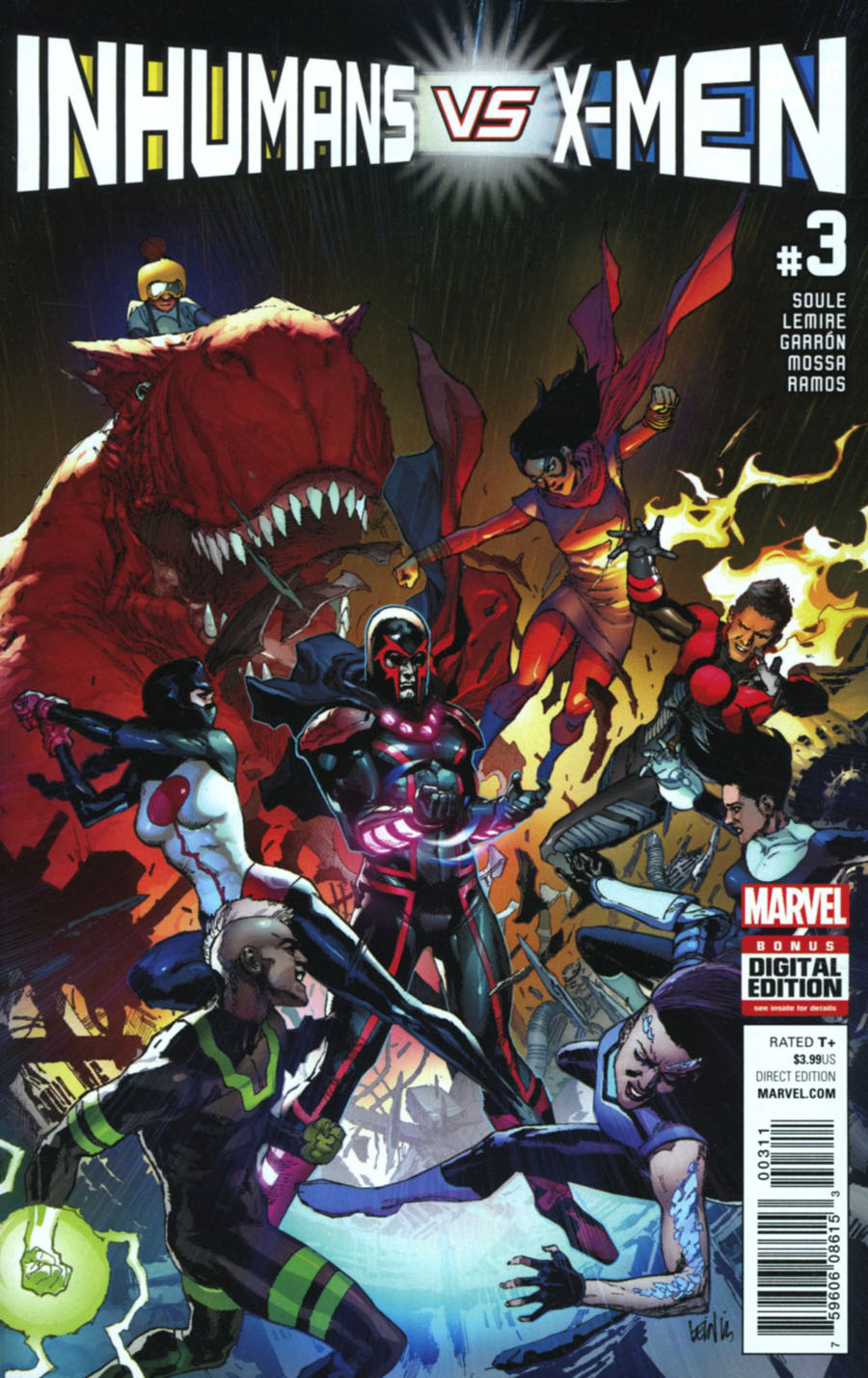 Inhumans vs X-Men #3 Cover A Regular Leinil Francis Yu Cover