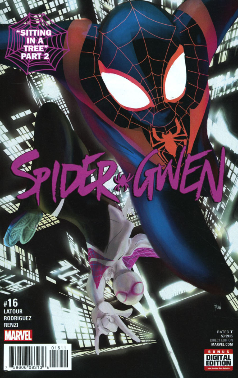 Spider-Gwen Vol 2 #16 Cover A Regular Robbi Rodriguez Cover (Sitting In A Tree Part 2)
