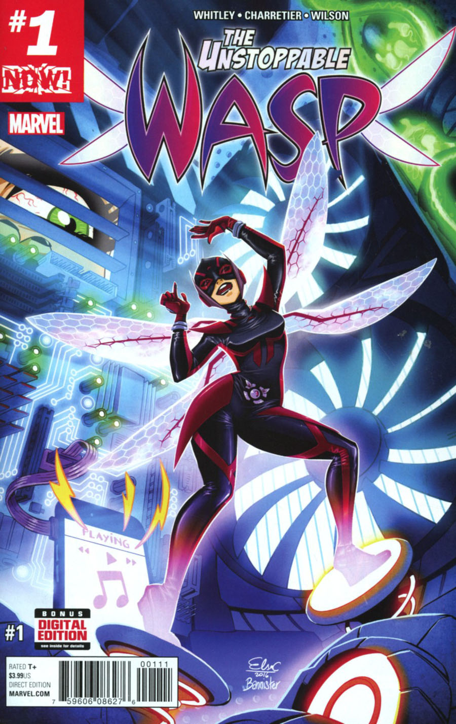 Unstoppable Wasp #1 Cover A 1st Ptg Regular Elsa Charretier Cover (Marvel Now Tie-In)