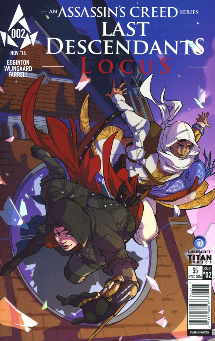 Assassins Creed Locus #2 Cover D NYCC Exclusive Valeria Luxfero Variant Cover