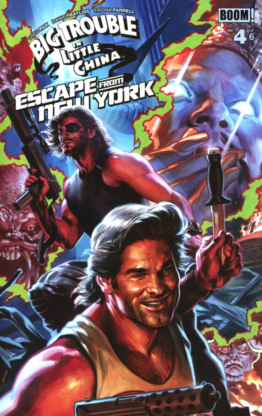 Big Trouble In Little China Escape From New York #4 Cover B Variant Felipe Massafera Subscription Cover