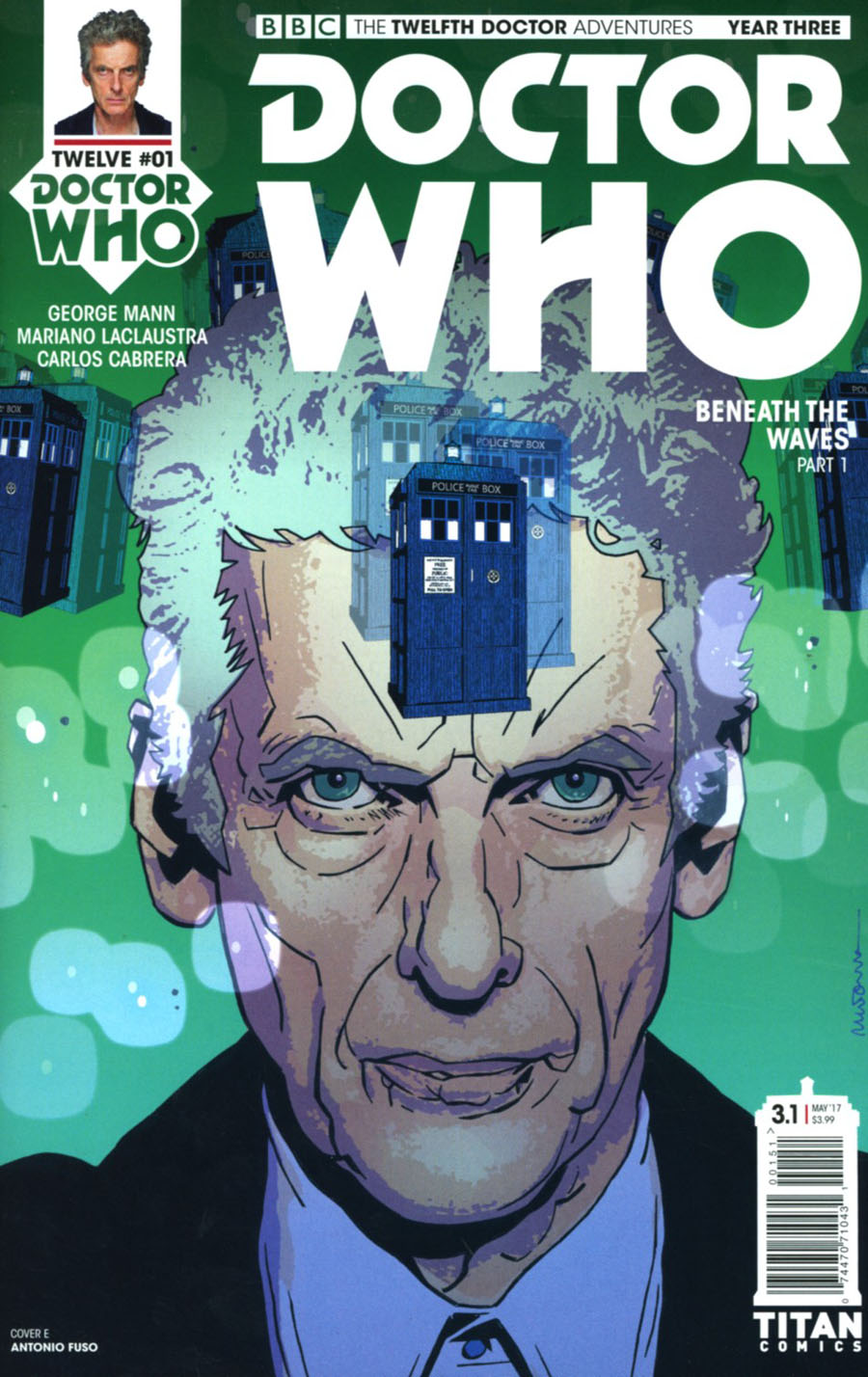 Doctor Who 12th Doctor Year Three #1 Cover E Variant Antonio Fuso Cover