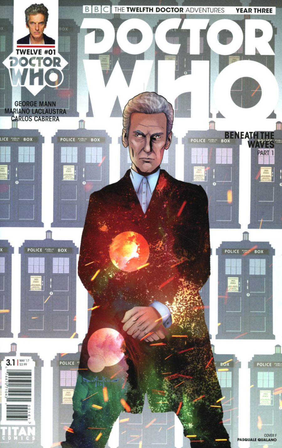 Doctor Who 12th Doctor Year Three #1 Cover F Variant Pasquale Qualano Cover