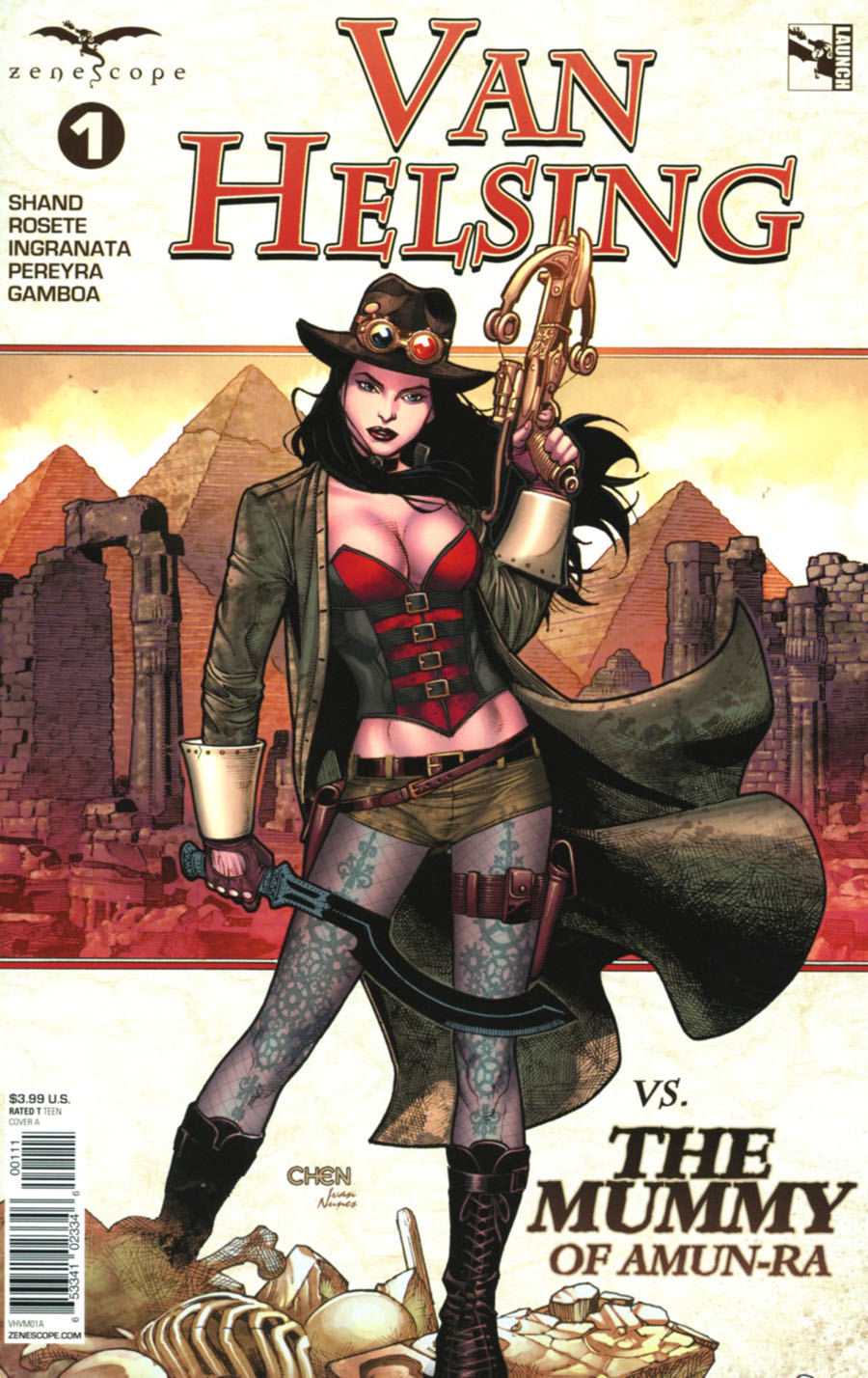 Grimm Fairy Tales Presents Van Helsing vs The Mummy Of Amun-Ra #1 Cover A Sean Chen