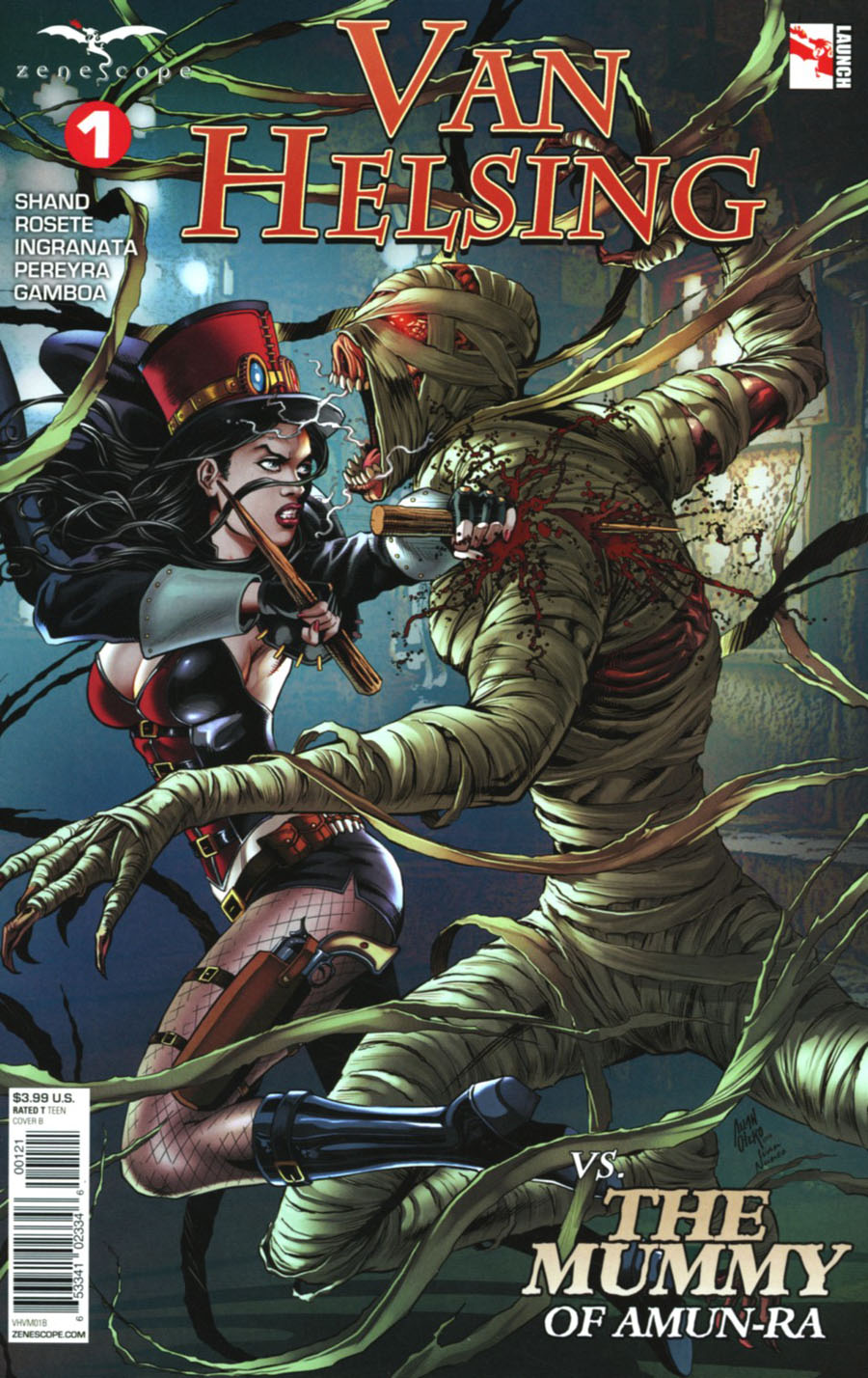 Grimm Fairy Tales Presents Van Helsing vs The Mummy Of Amun-Ra #1 Cover B Allan Otero