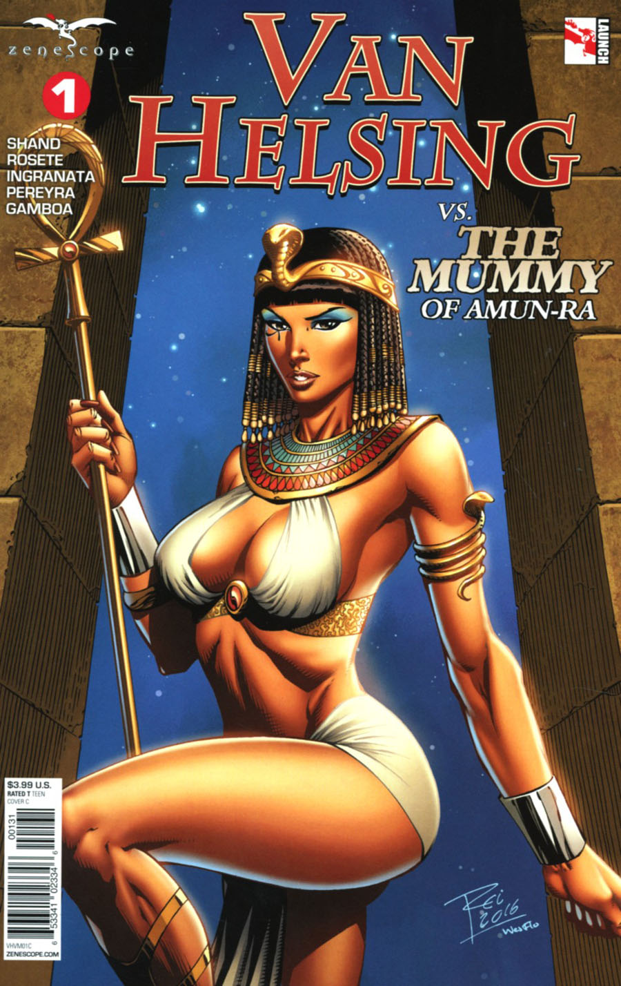 Grimm Fairy Tales Presents Van Helsing vs The Mummy Of Amun-Ra #1 Cover C Renato Rei