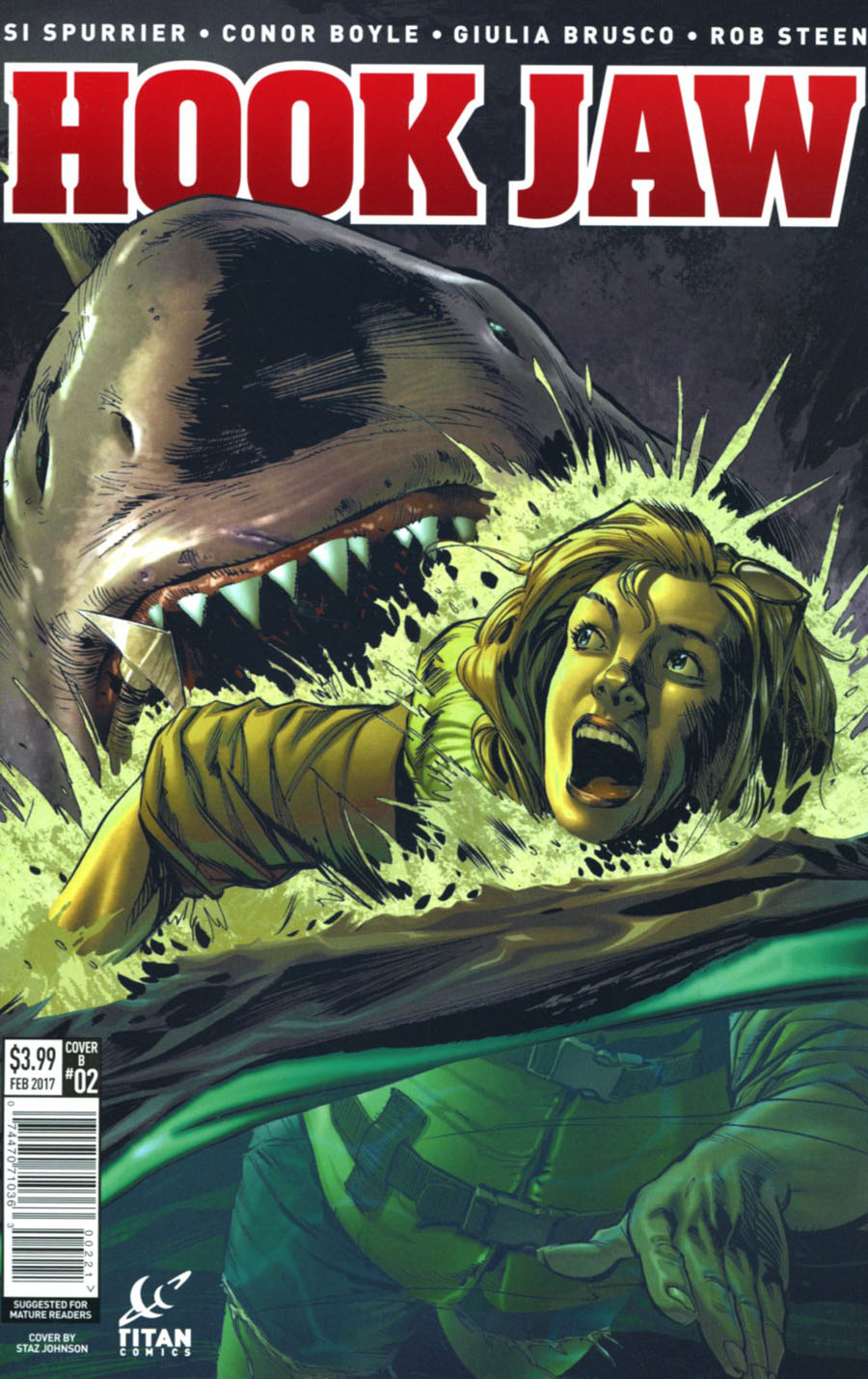 Hookjaw #2 Cover B Variant Staz Johnson Cover