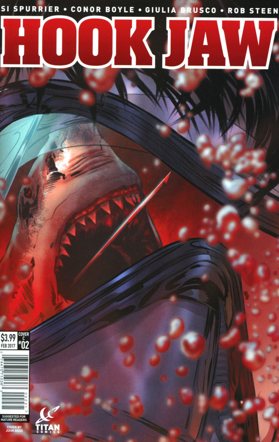 Hookjaw #2 Cover C Variant John Aggs Cover