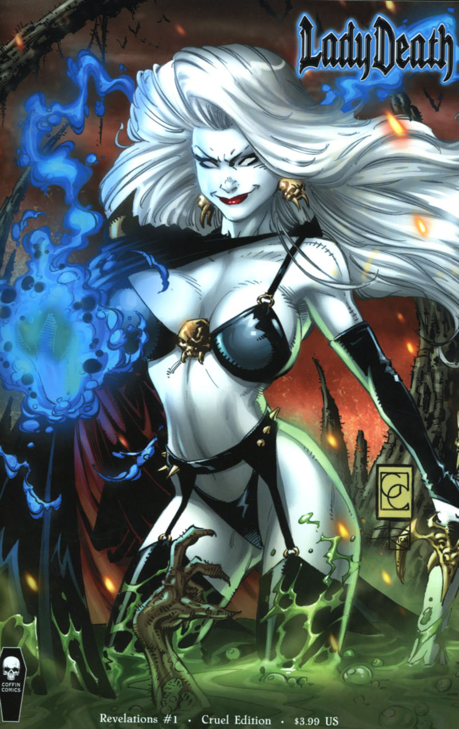 Lady Death Revelations Illustrated #1 Cover B Variant Greg Capullo Cruel Cover