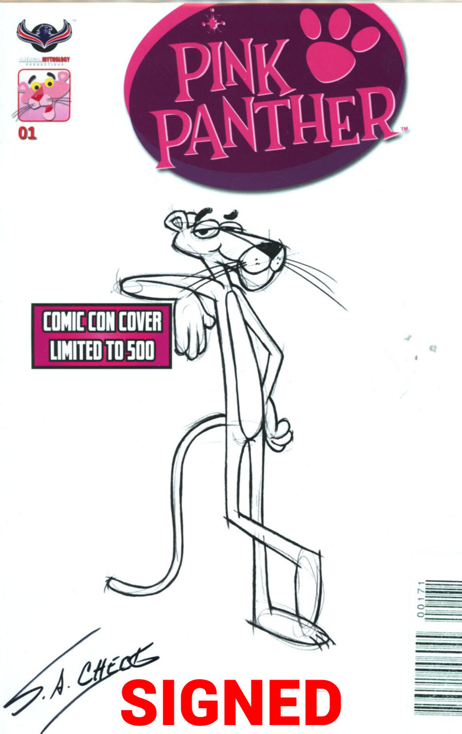 Pink Panther Vol 3 #1 Cover G Baltimore Comic Con Exclusive Variant Cover Signed By SA