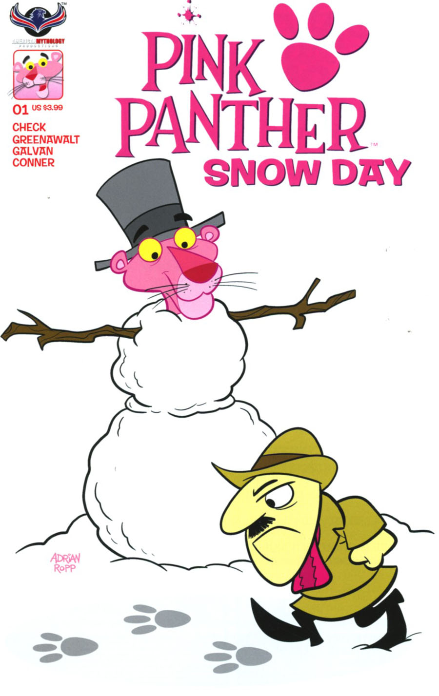 Pink Panther Snow Day Cover A Regular Adrian Ropp Cover